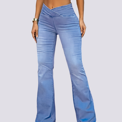 Lexi - Chic Flared Denim Pants