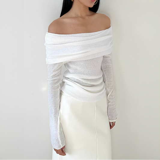 Frida - Stylish Off-Shoulder Shirt