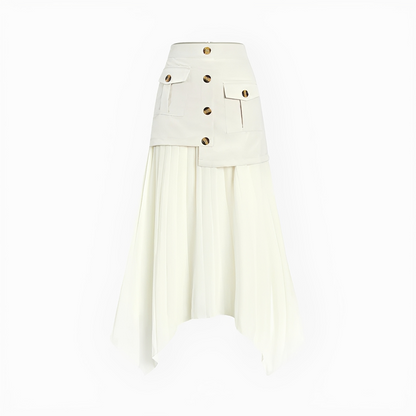 Yoselin - Uneven Fold Skirt