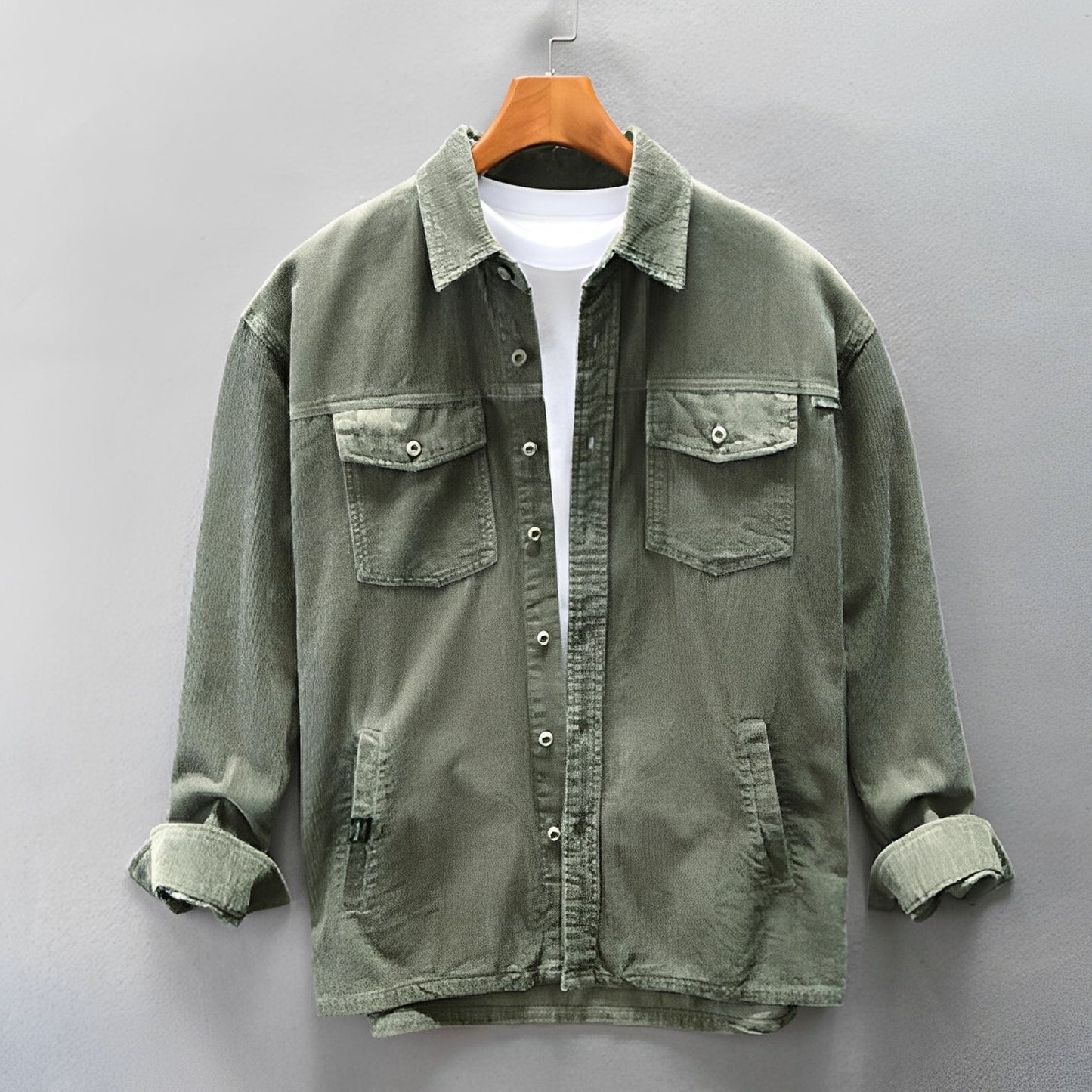 Luis - Men's Corduroy Shirt - Comfortable and Relaxed