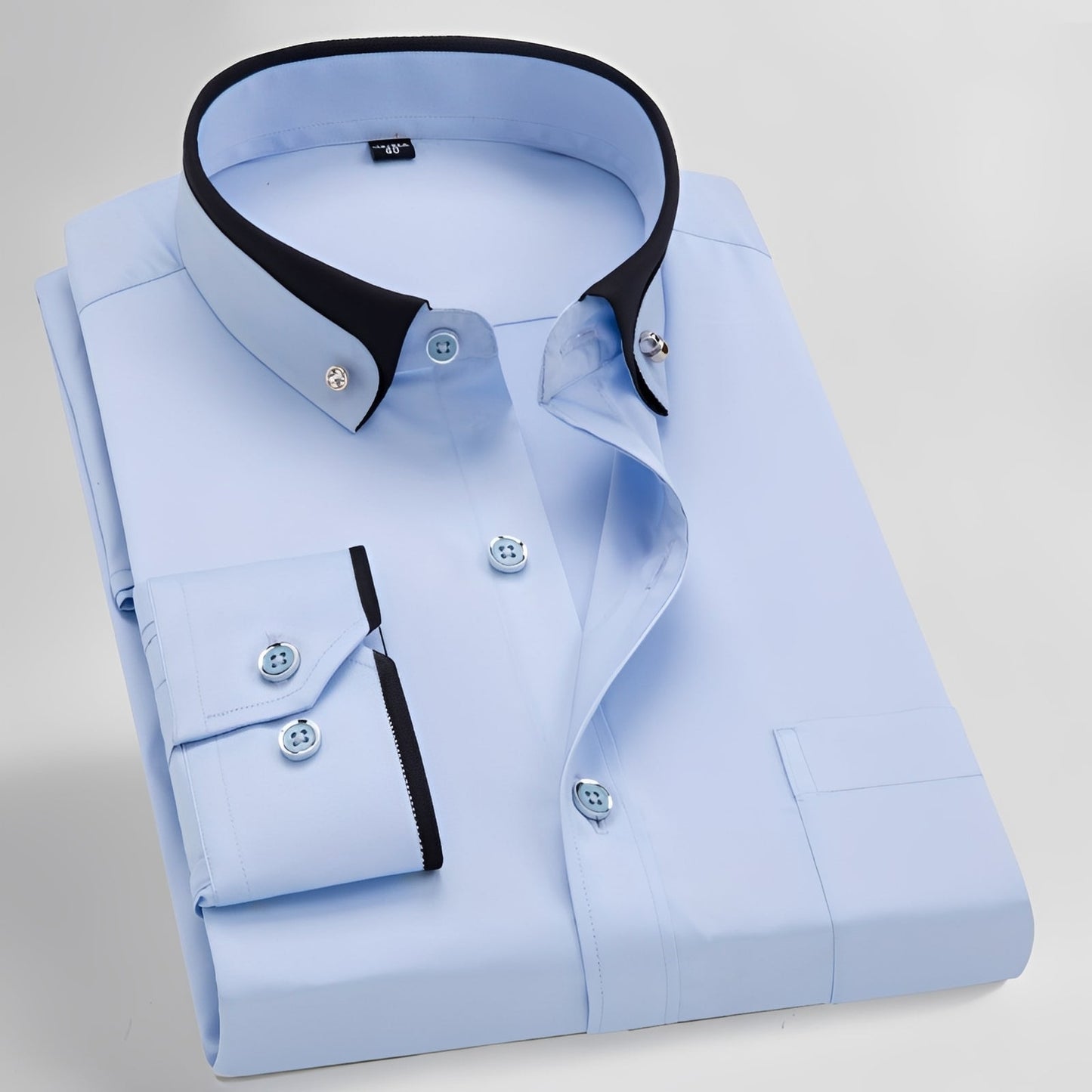 Glindel - Men's traditional long-sleeve shirt