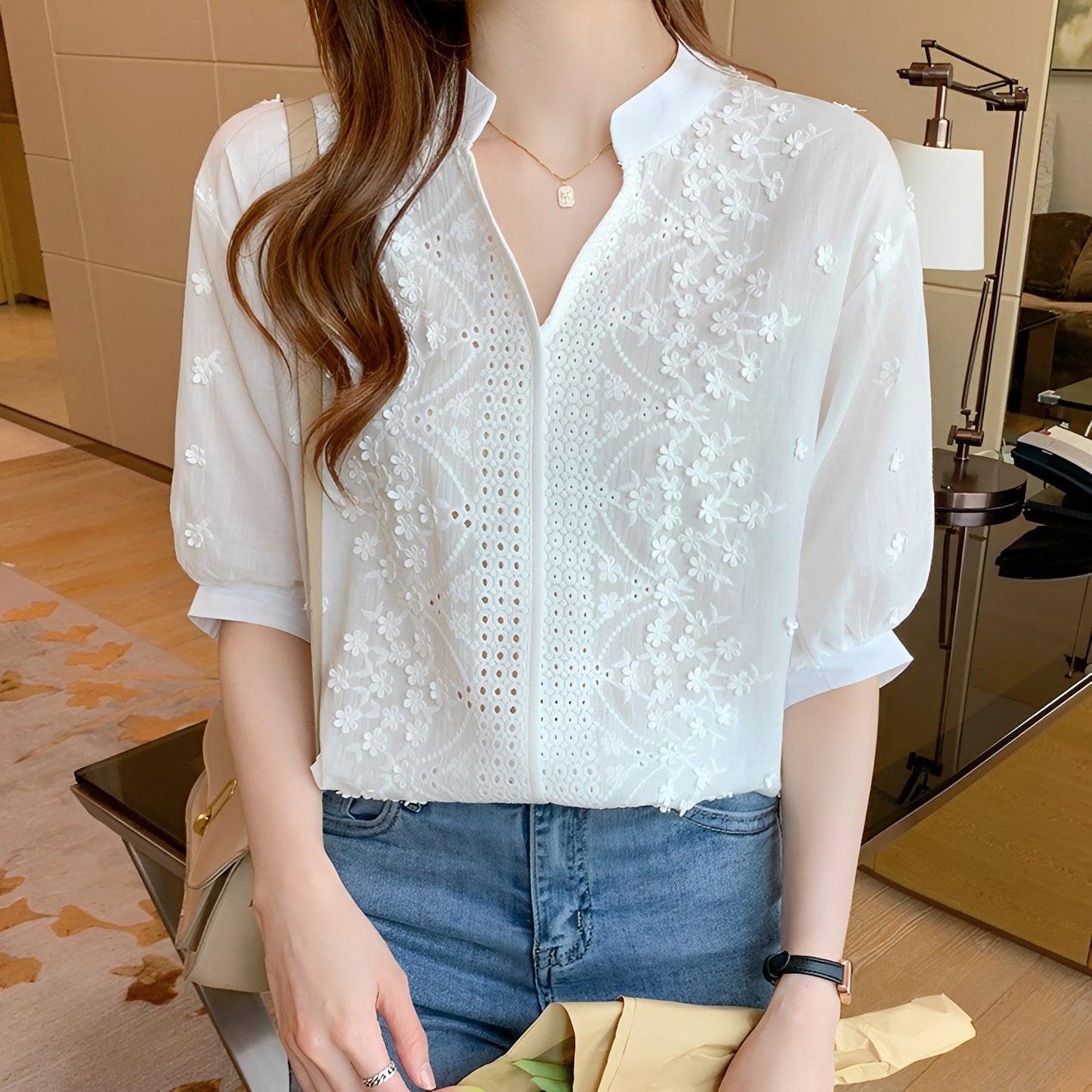 Monika - Women's Blouse - for Everyday Fashion
