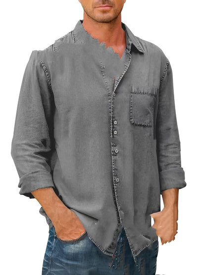 Alfie - Washed Long-Sleeve Shirt