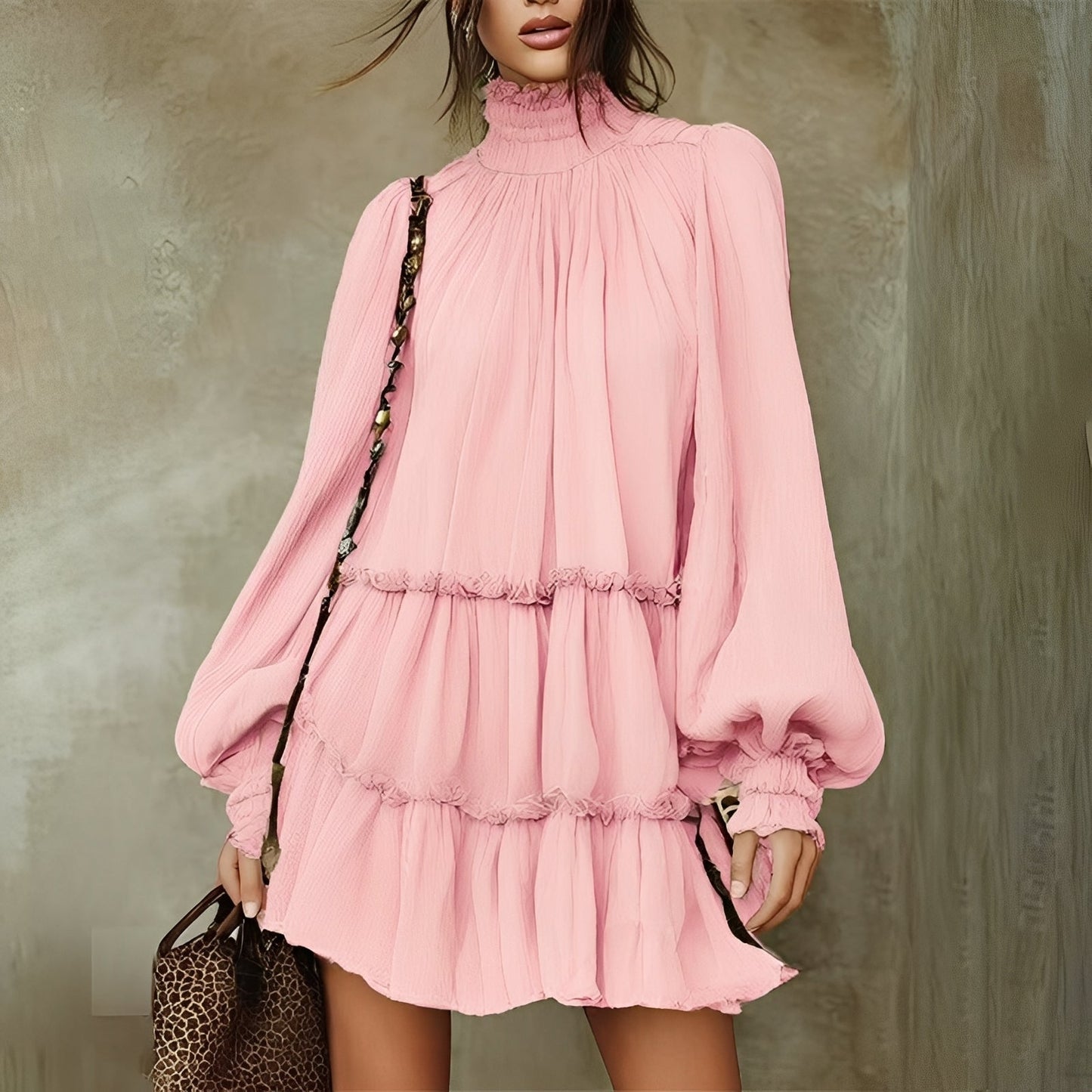 Mayeth - Stylish Ruffled Mini Dress