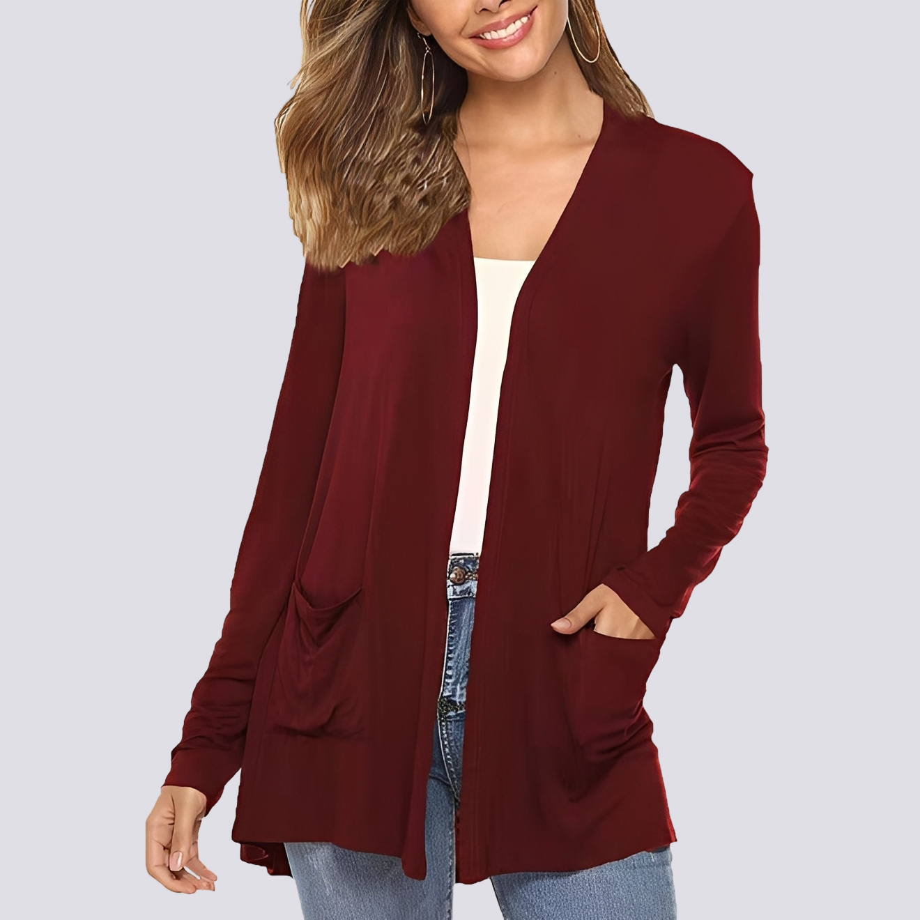 Bertha - Relaxed Long-sleeve Cardigan