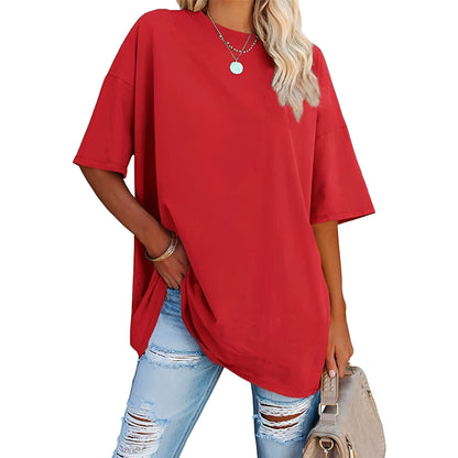 Alice - Loose Fit T-shirt with Dropped Shoulders