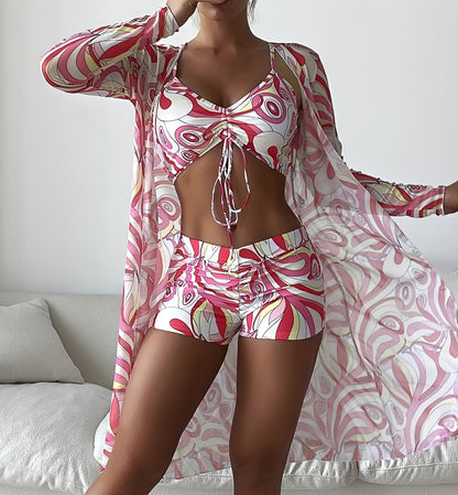 Nancy - Three-Piece Swimsuit Set