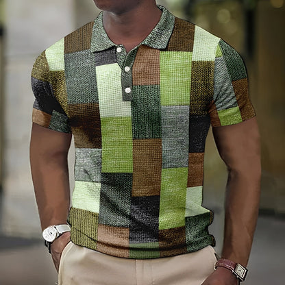 Jimmy - Trendy Plaid Print Shirt