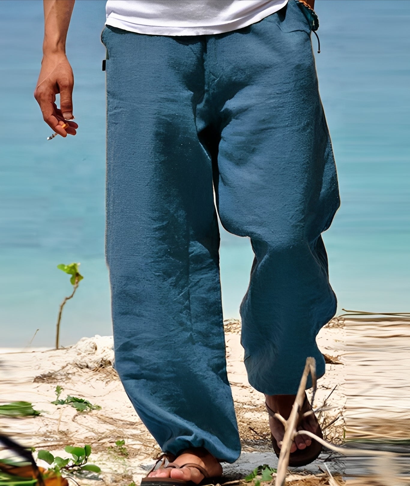 Theo - Men's Pants - Ideal for Sunny Outdoor Walks