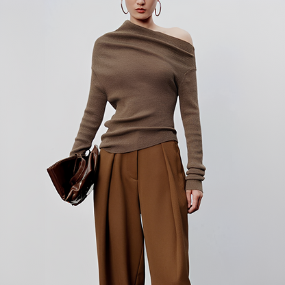 Larissa - Uneven Long Sleeve Top