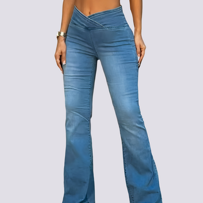 Lexi - Chic Flared Denim Pants