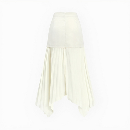 Yoselin - Uneven Fold Skirt