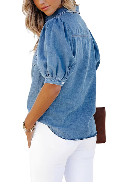 Mila - Stylish Denim Shirt