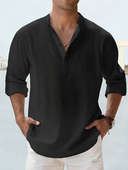 Ronnie – Men's long-sleeve shirt – ideal for warm days with a casual vibe