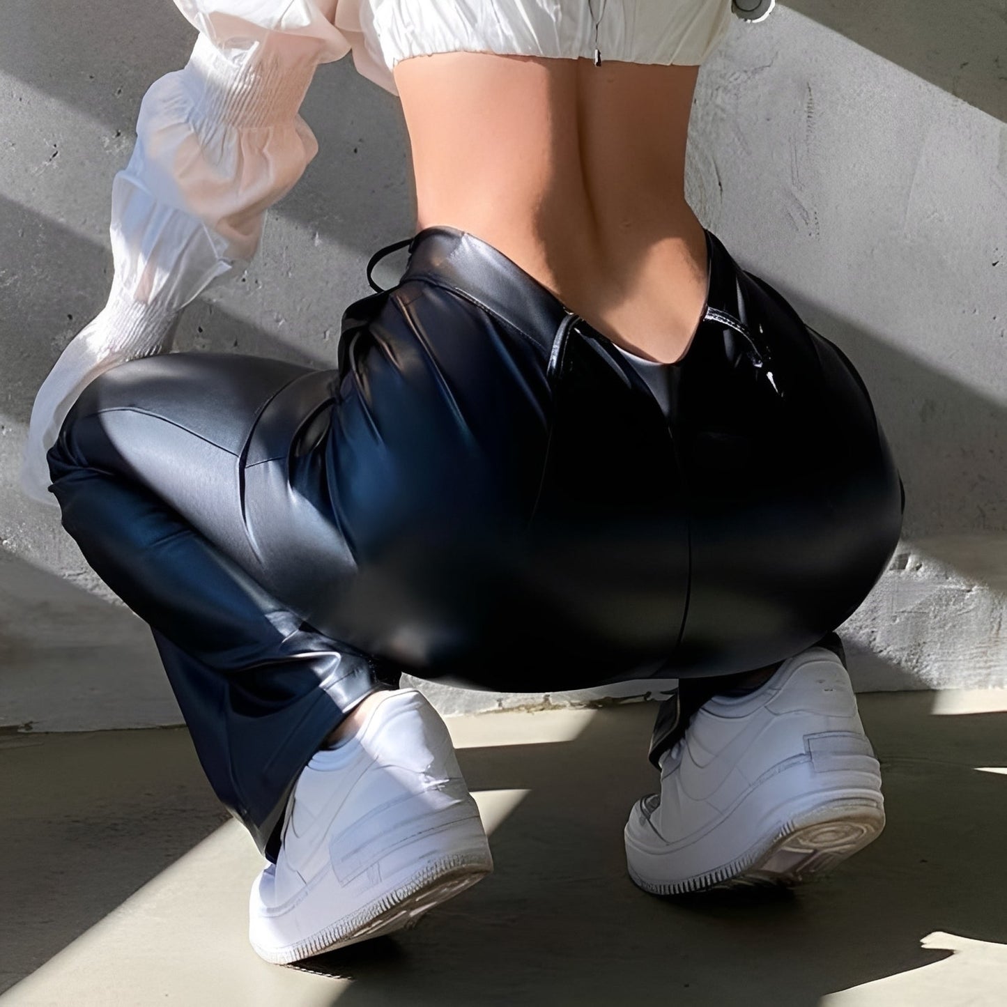 Katerina - Casual High-Waisted Flared Trousers