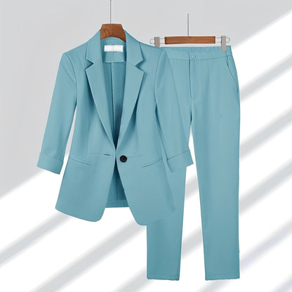 Myrtle - Stylish Single-breasted Suit Set