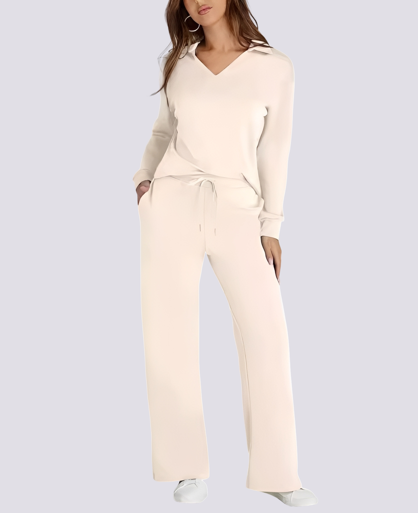 Bella - Comfortable V-neck Stretch Set