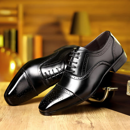 Ronan - Men's vintage style pointed shoes