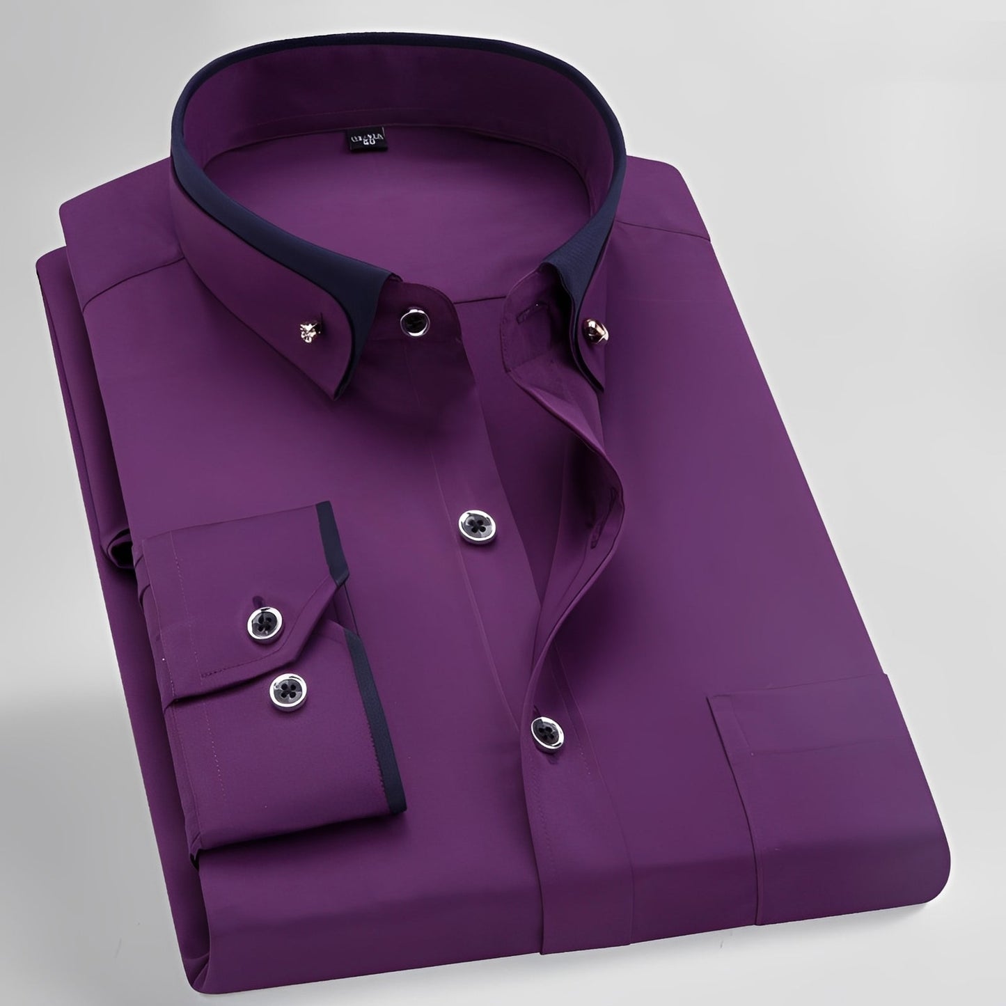 Glindel - Men's traditional long-sleeve shirt