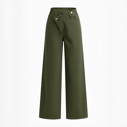 Jolina - Pants with Asymmetric Waist