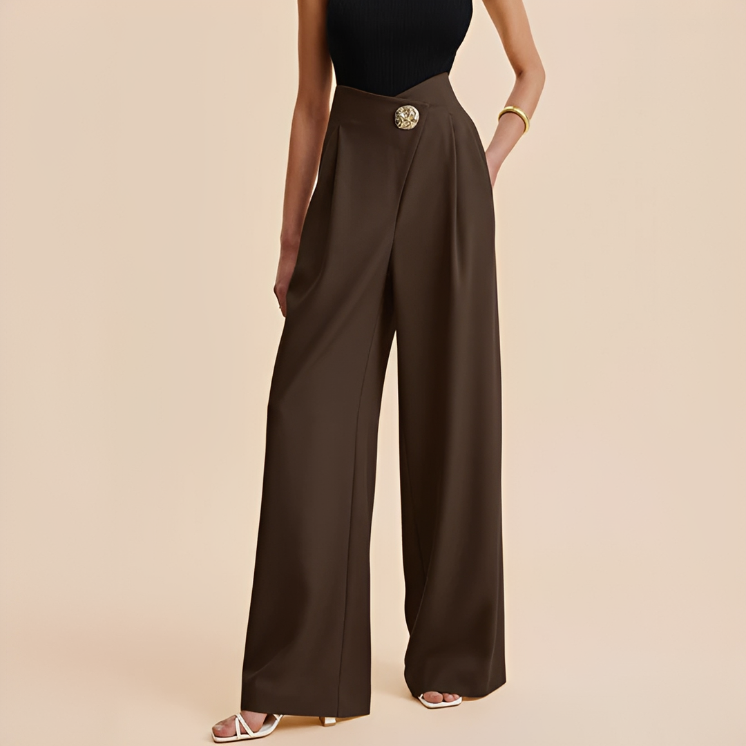 Joyce - High-Waisted Wide-Leg Pants