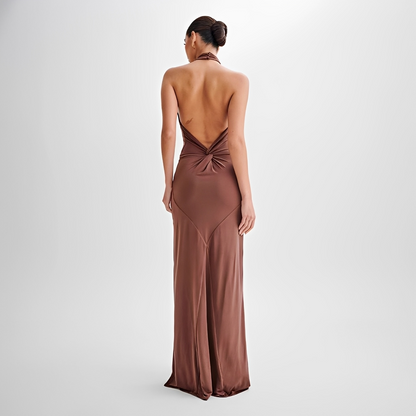 Mabel - Sophisticated Open-Back Maxi Dress