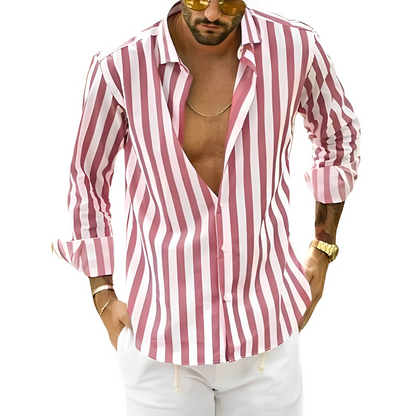 Roldan - Men's summer striped shirt