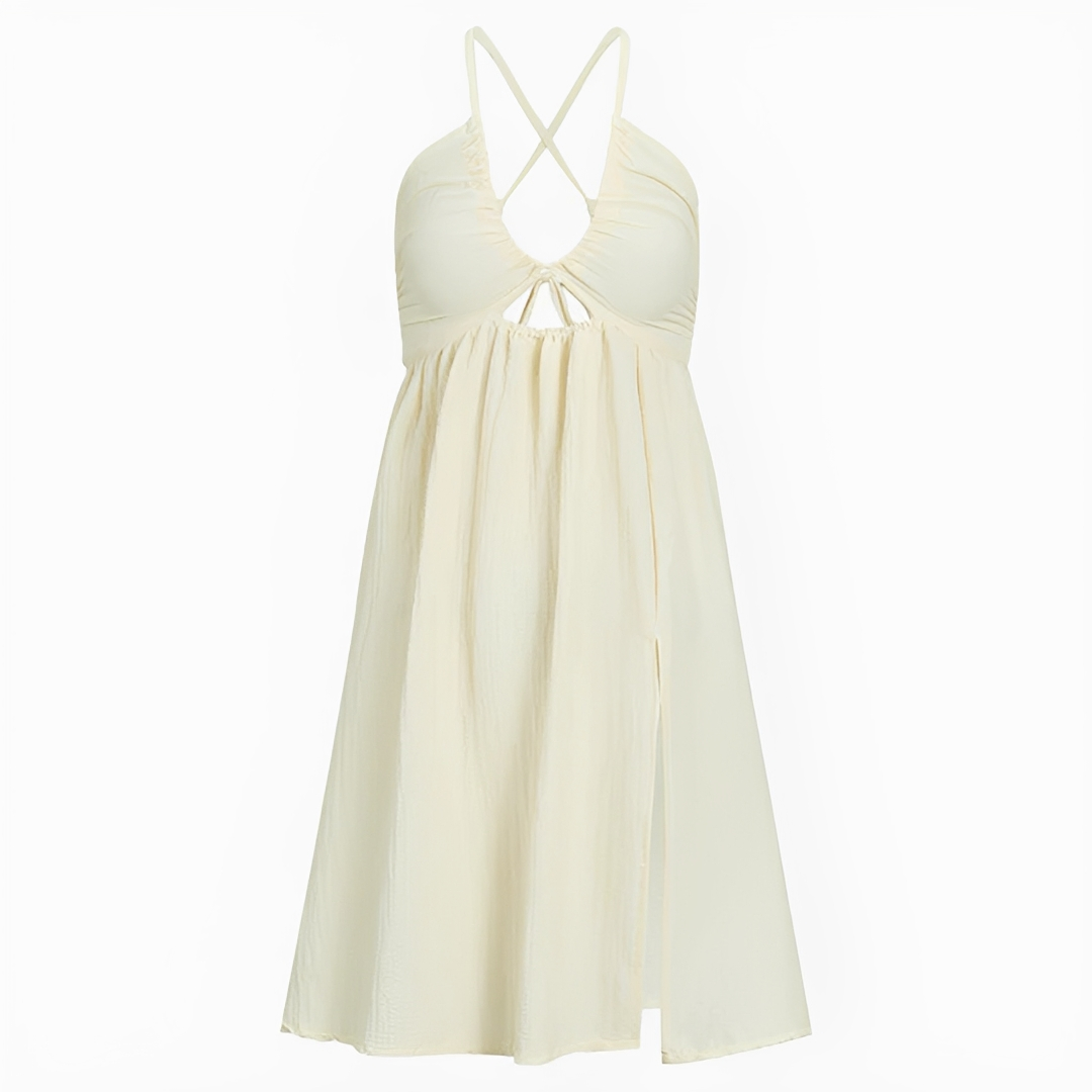 Edna - Chic Halter Midi Dress