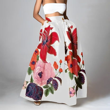 Jessica - Chic boho skirt with a high waist for women