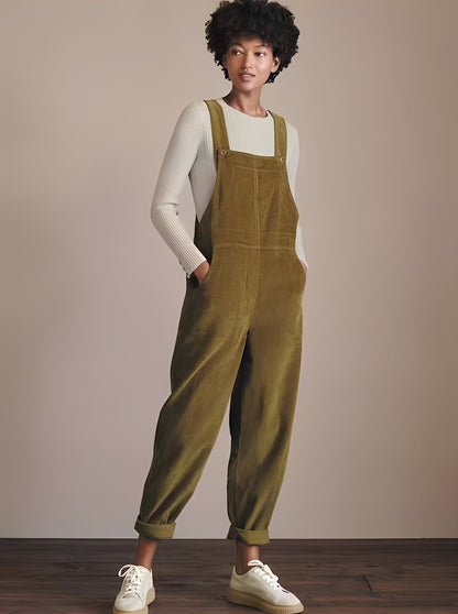 Kristina - Stylish women's corduroy jumpsuit