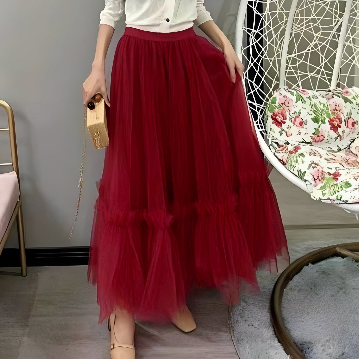 Madeline - Women’s Stylish Ruffle Skirt