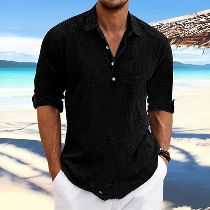Ricky – Men's long-sleeve shirt – ideal for comfy, warm days