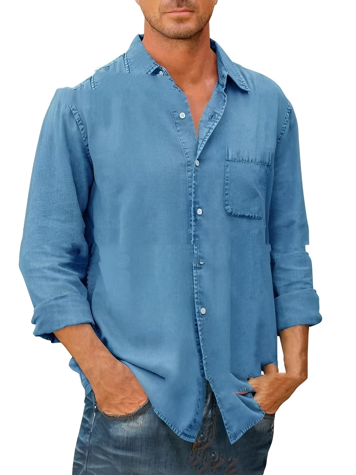 Alfie - Washed Long-Sleeve Shirt