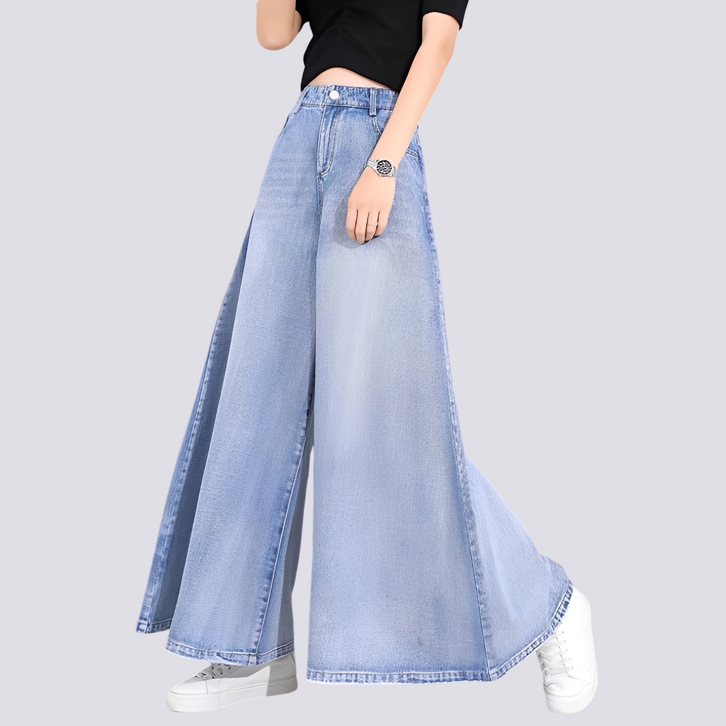 Cassie - Stylish wide-leg jeans for women