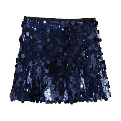 Abbey - Stylish Shiny Mini Skirt