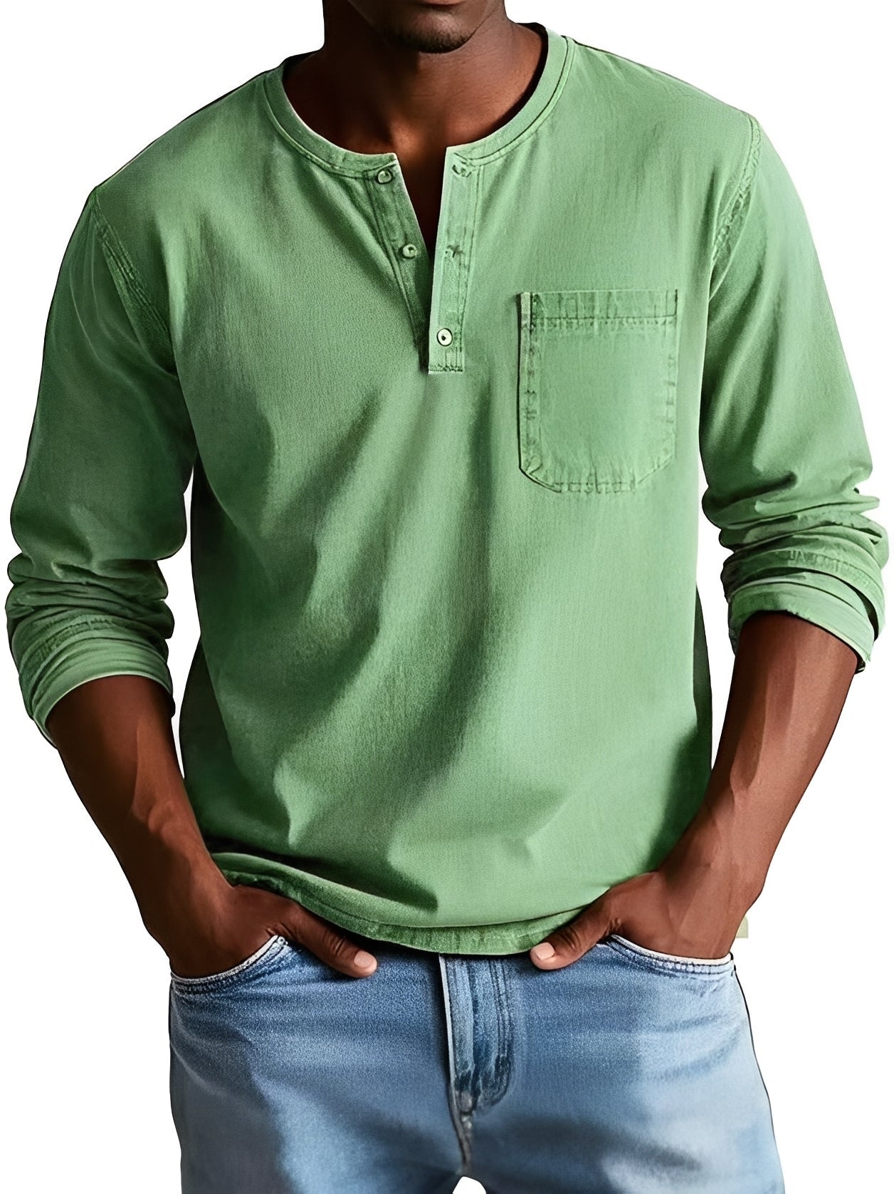 Steve - Men's relaxed long-sleeve shirt