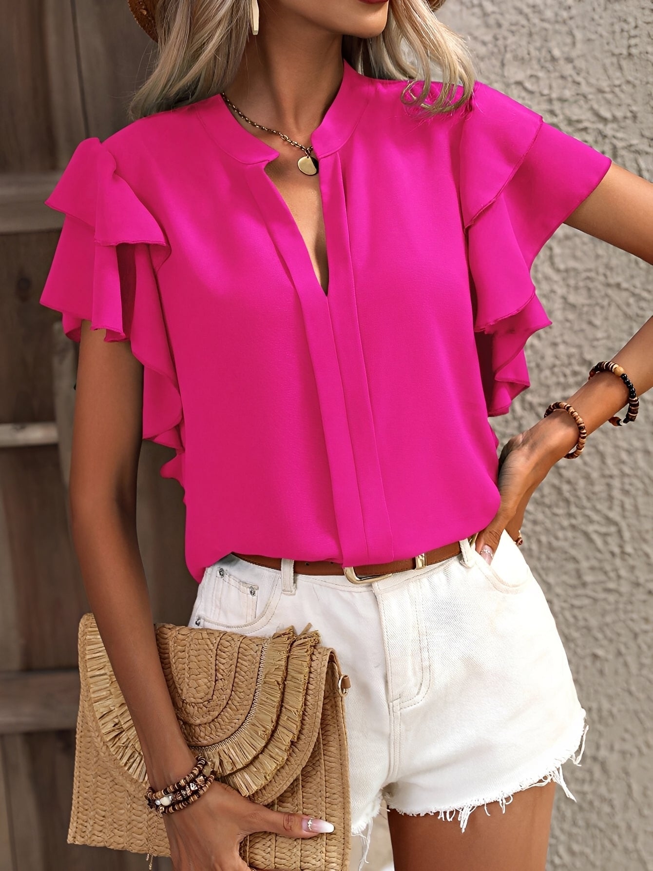 Louisa - Sleeveless V-neck Blouse