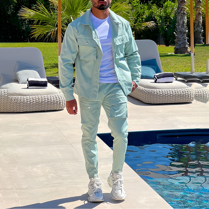 Arjay - Stylish men's cargo two-piece set