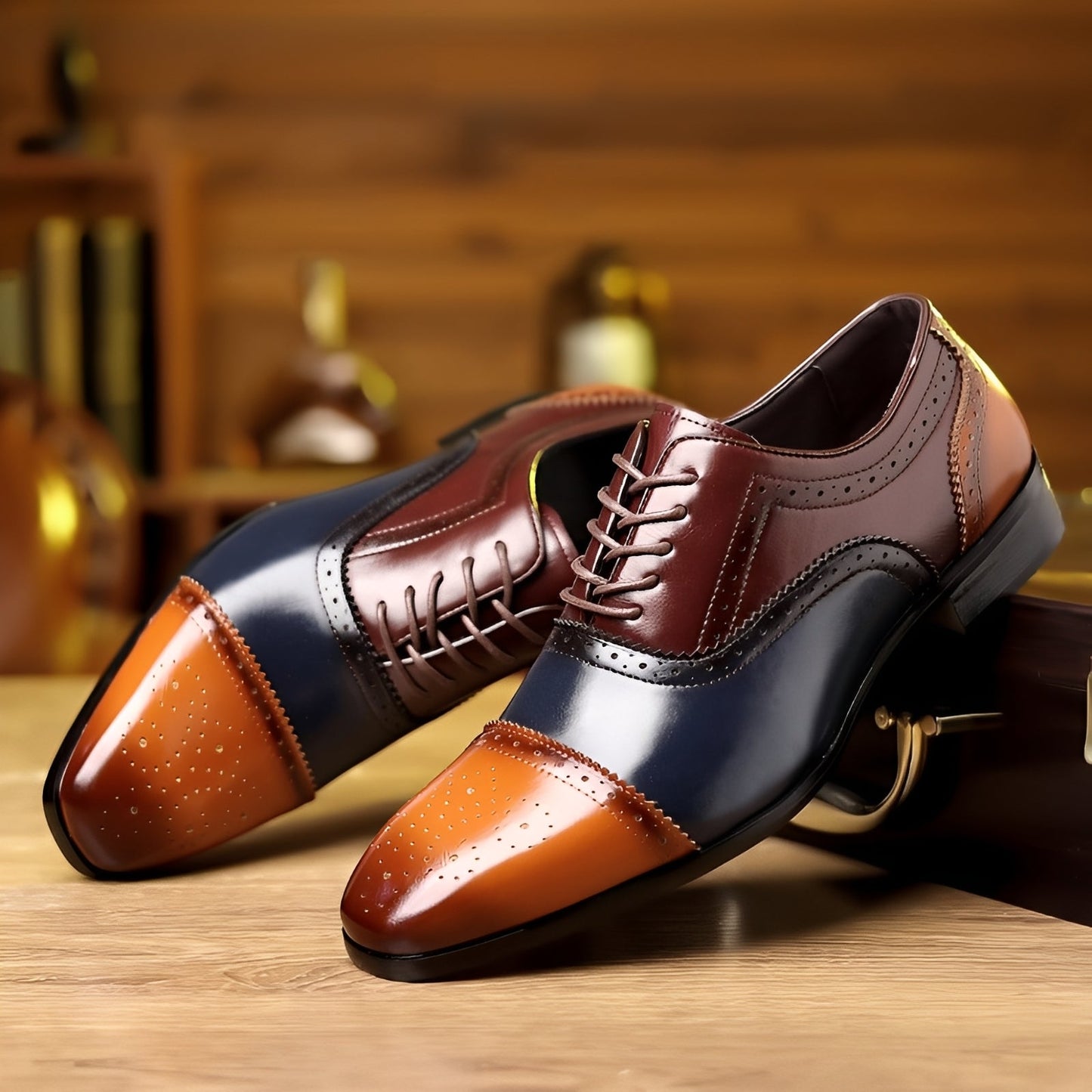 Ronan - Men's vintage style pointed shoes