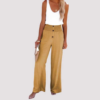 Christa - Loose Fit High-Waisted Pants