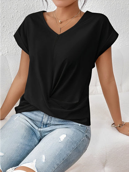 Lucie – Women's V-neck shirt – perfect for daily use