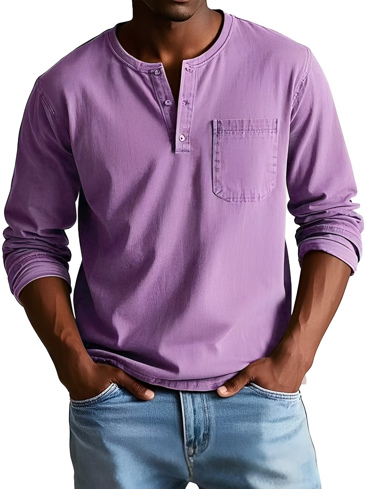 Steve - Men's relaxed long-sleeve shirt