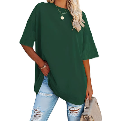 Alice - Loose Fit T-shirt with Dropped Shoulders