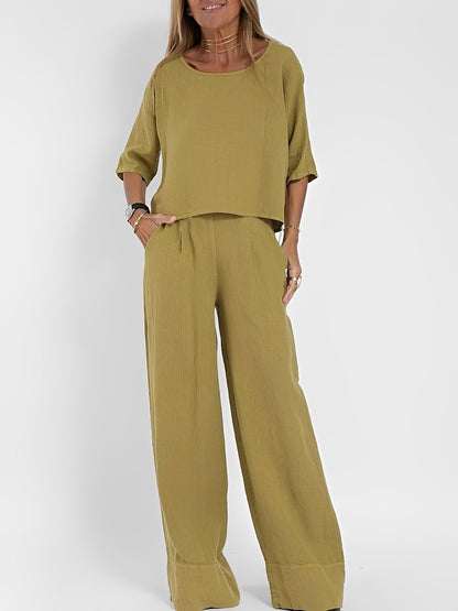 Leona - Relaxed Loose Two-piece Outfit