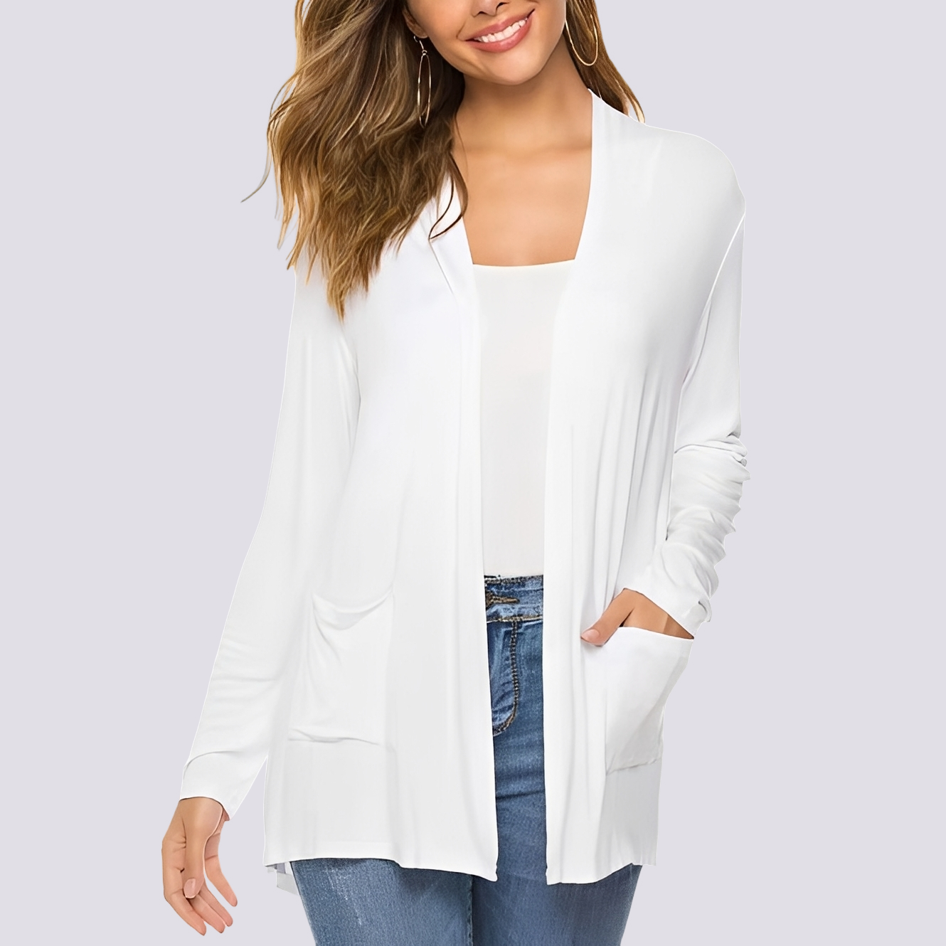 Bertha - Relaxed Long-sleeve Cardigan