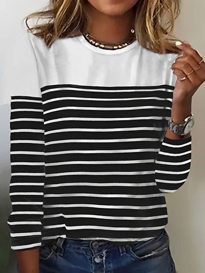 Samantha - Women's Long-Sleeve Shirt - Trendy and Casual