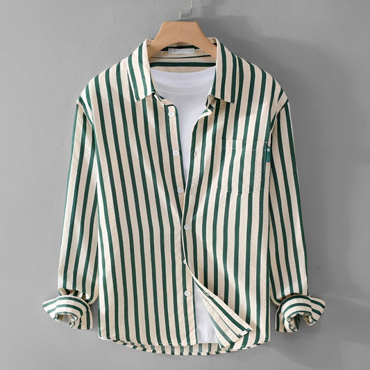 Marvin - Stylish Striped Long Sleeve Shirt