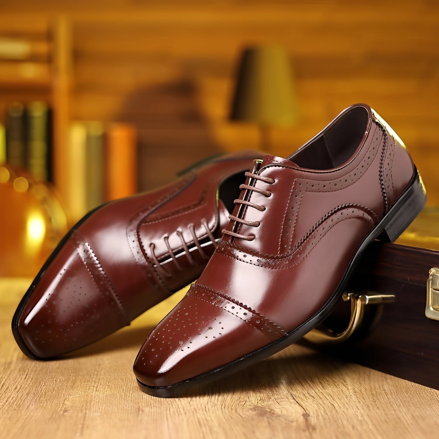 Ronan - Men's vintage style pointed shoes
