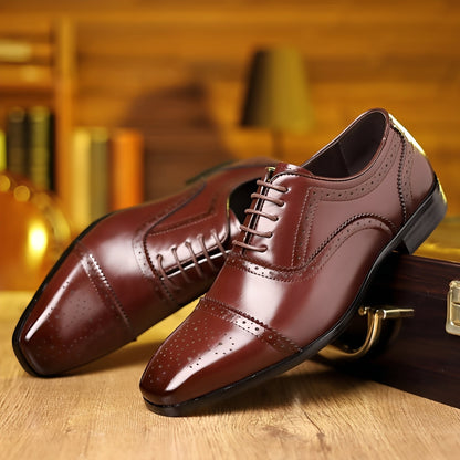 Ronan - Men's vintage style pointed shoes
