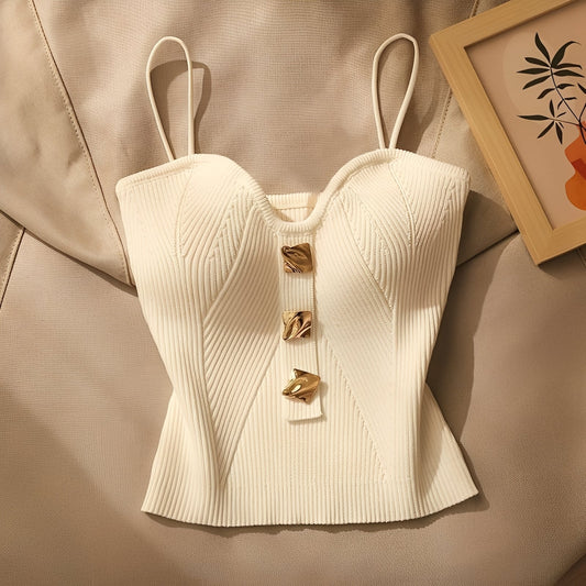 Ameera - Trendy Ribbed Corset Top